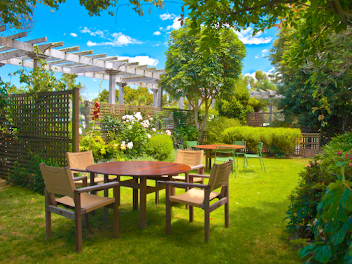 Landscaping around your home not only adds to its curb appeal but can also reduce the surrounding air temperature to keep your home cooler.